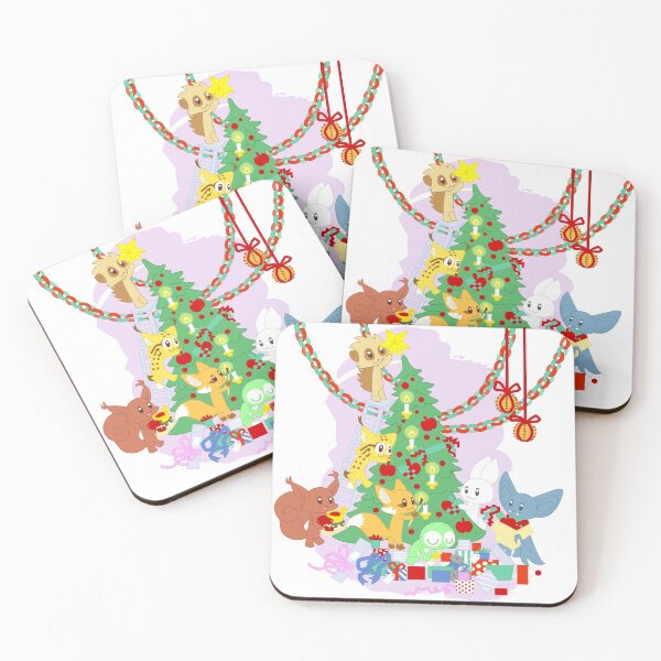 Item preview, Vestir el árbol de Yule - animales de dibujos animados designed and sold by Patterns and critters.