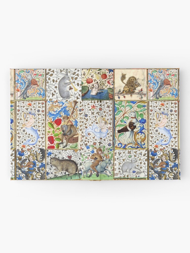 Alternate view of WEIRD MEDIEVAL BESTIARY PLAYING MUSICAL INSTRUMENTS AMONG FLOWERS AND FRUITS Hardcover Journal