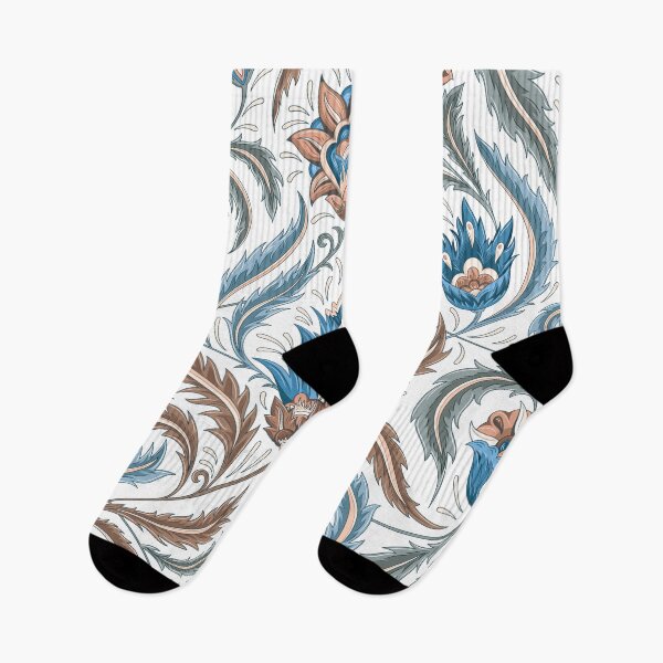 Item preview, Abstract Indian Floral Design Blue and Brown Overlay  designed and sold by Pixelchicken.