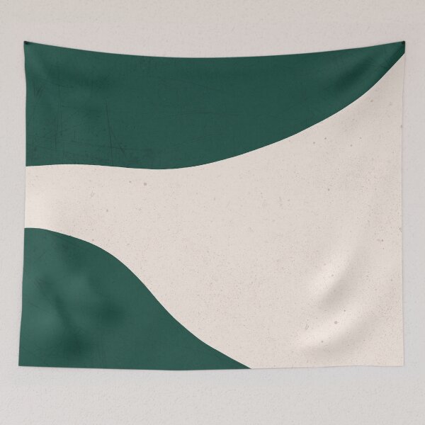 Artikelvorschau, Emerald Green Cream abstrakte Kunst entworfen und verkauft von trajeado14.