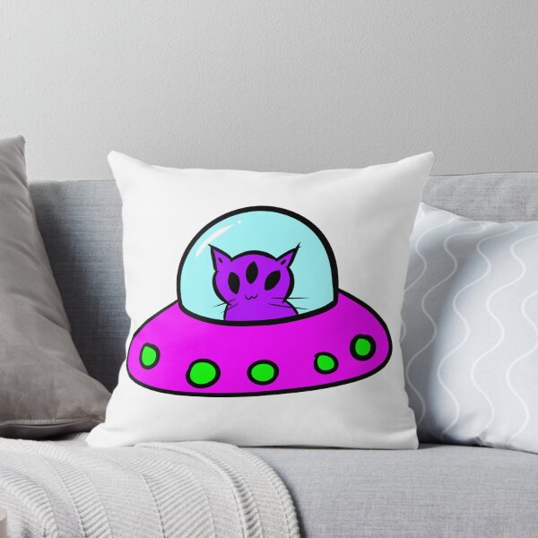 Item preview, alien cat designed and sold by rainbowcatnip.