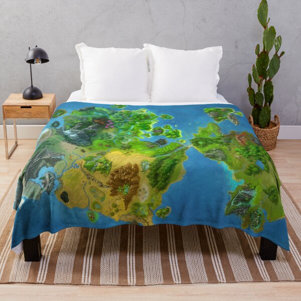 Ardent Map Blanket Throw Blanket