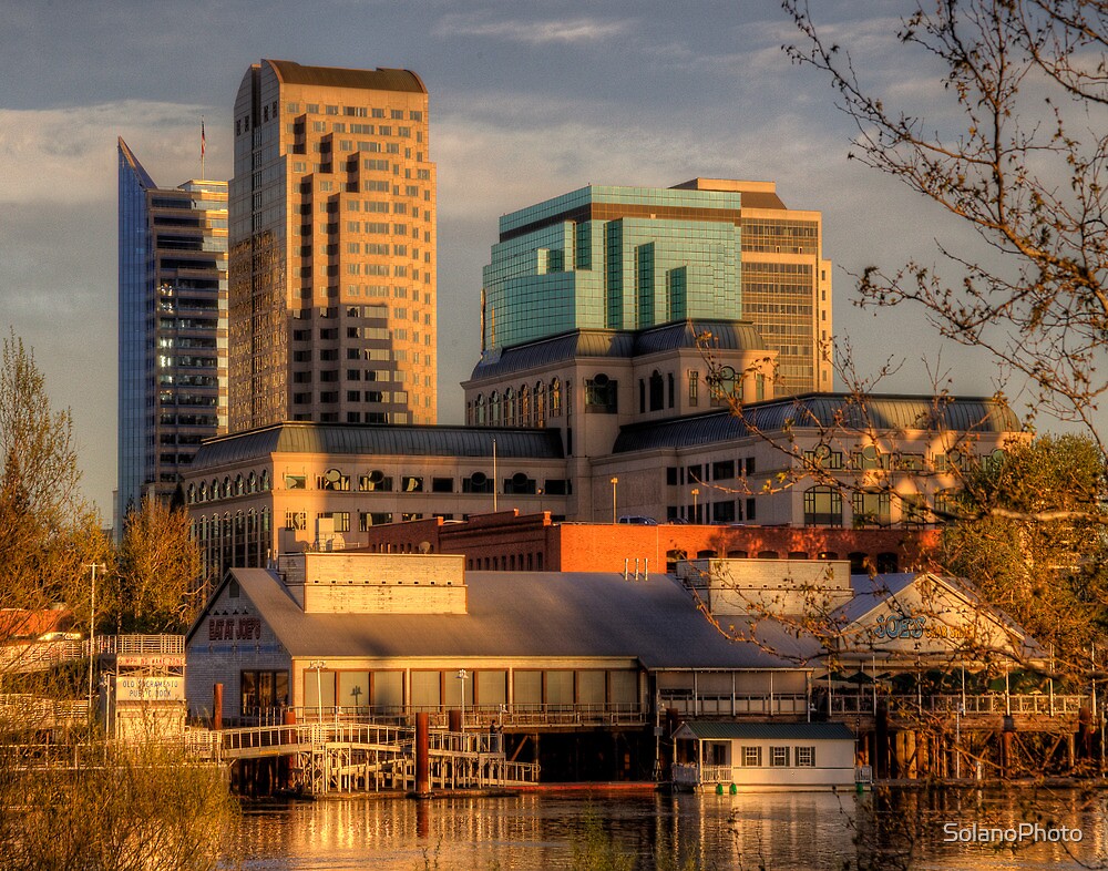 "Downtown Sacramento Riverfront" by SolanoPhoto Redbubble