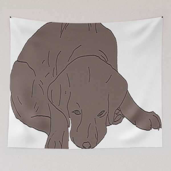 Item preview, Chocolate Labrador Puppy apologising designed and sold by ABY-Creative.