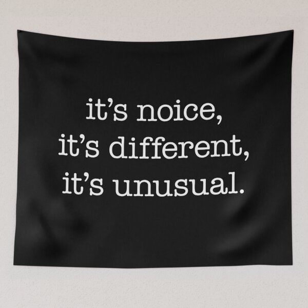 Item preview, It’s noice, it’s different, it’s unusual – Kath and Kim, white type designed and sold by VonBraun.