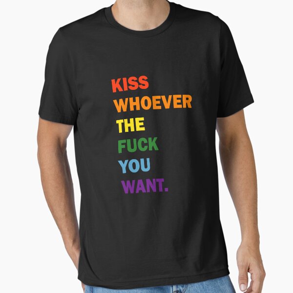 Item preview, Kiss Whoever You Want LGBTQ Pride designed and sold by BiagioDeFranco.