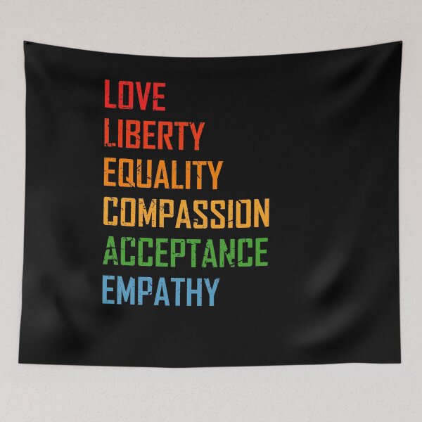 Item preview, Love Liberty Equality Pride LGBTQ Feminism designed and sold by BiagioDeFranco.