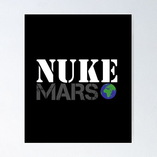 Artikel-Vorschau von Nuke Mars lustiges Raum-Planeten-Shirt, designt und verkauft von BiagioDeFranco.