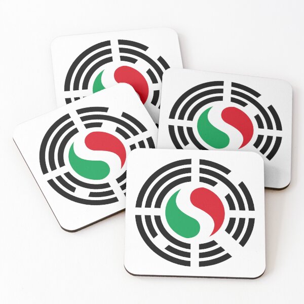 Item preview, Korean Italian Multinational Patriot Flag Series designed and sold by Carbon-Fibre Media.
