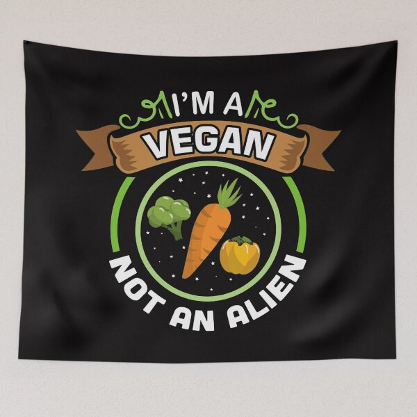 Item preview, I'm a Vegan not an Alien designed and sold by Bambobox.