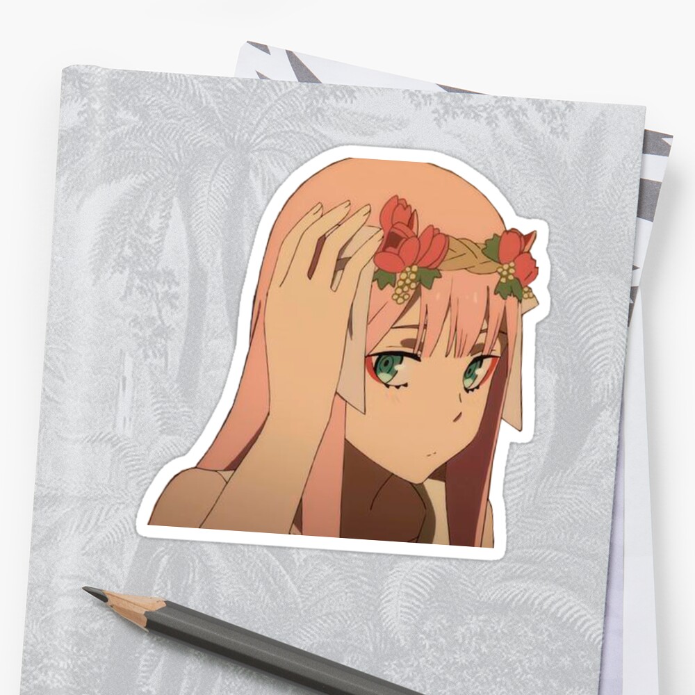 zero two 1 sticker by omanie redbubble