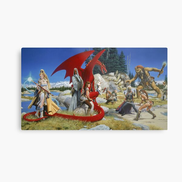 Everquest Main Art Metal Print