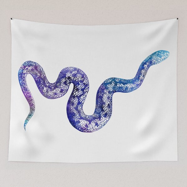 Item preview, Ssss Snake - Watercolor Blues designed and sold by Sweetie Spicy.