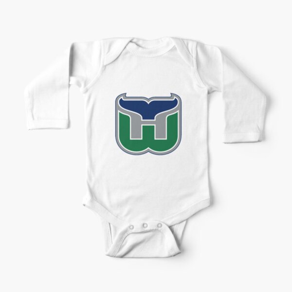 Vintage Hartford Hockey - Retro Whalers Long Sleeve Baby One-Piece