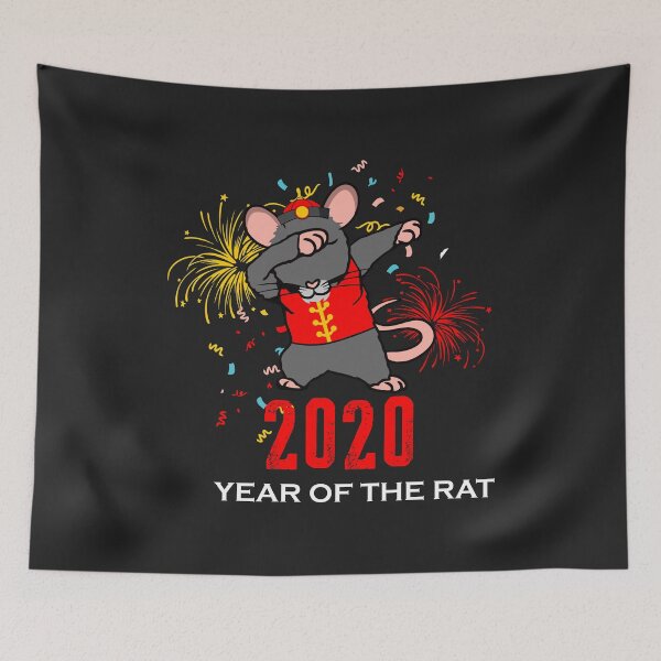 Item preview, Happy New Year Chinese 2020 Year of the Rat Dabbing gift designed and sold by hadleydesigns.