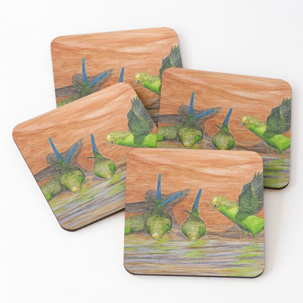 Item preview, Wild Budgies designed and sold by Rebecca Westlund Artist.
