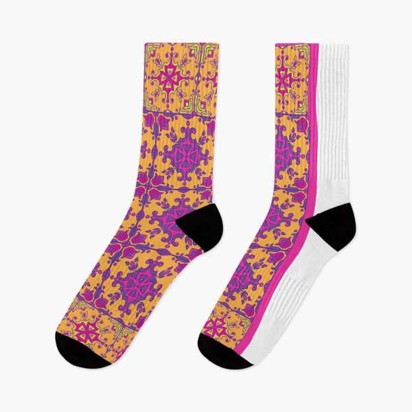 Item preview, azulejo print - fuschia designed and sold by MagpieMuddles.