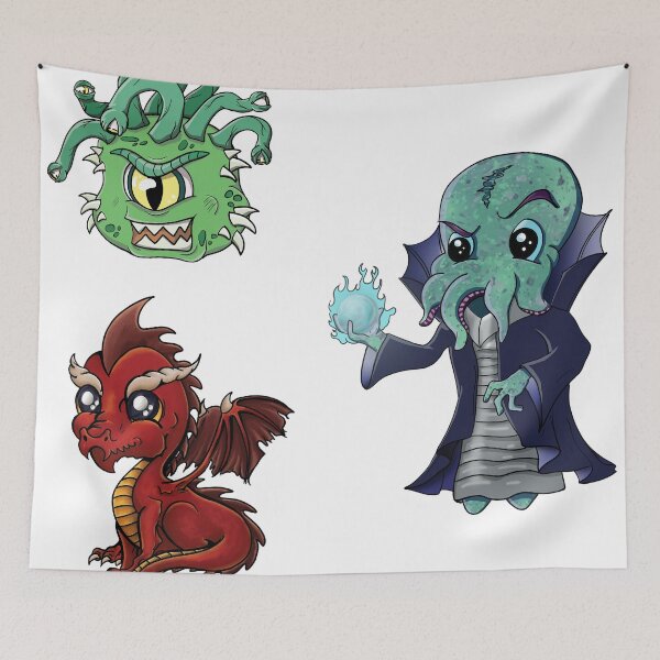 Item preview, Cute Boss Monsters Sticker Set designed and sold by Regan Crowley.