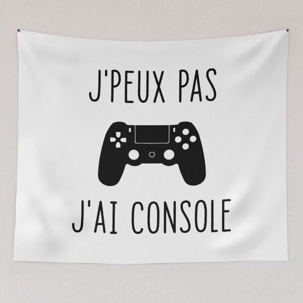 Aperçu de l'œuvre J'PEUX PAS J'AI CONSOLE - CADEAU HUMOUR DROLE NOEL créée et vendue par MiSou Shop.
