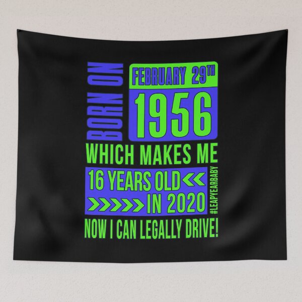 Item preview, 1956 - 56 - 16 Years Old NOW I CAN LEAGALLY DRIVE BLUE #leapyearbaby Boys and Mens Funny Leaper Leapling Leap Year Birthday Gifts, Shirts, Tshirts designed and sold by GabiBlaze.