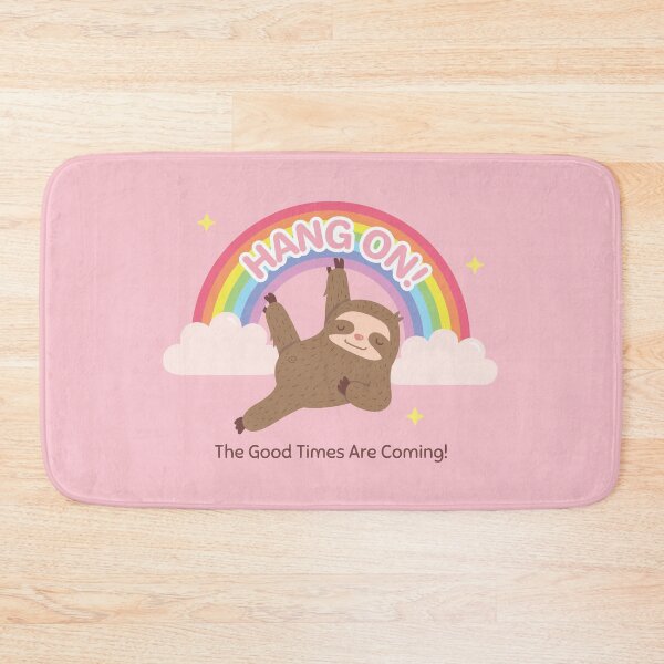 Item preview, Sloth Hang On Rainbow and Clouds designed and sold by rustydoodle.