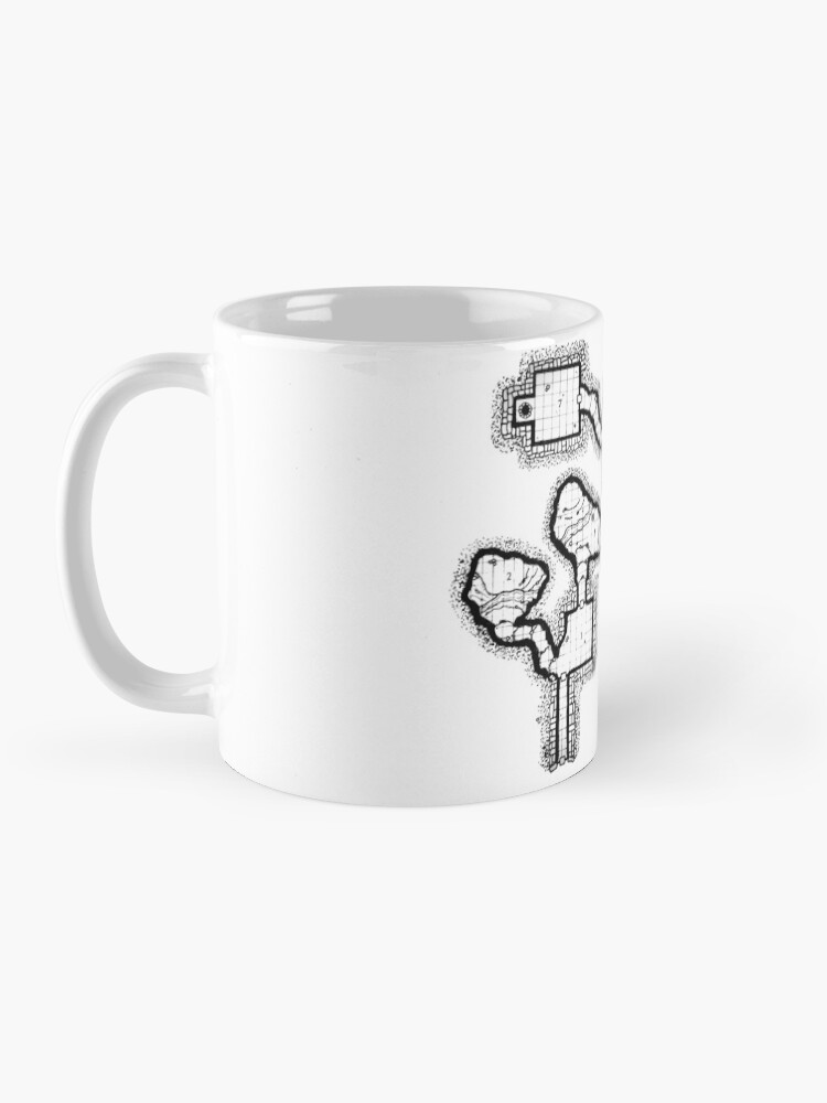 Alternate view of Smuggler's Den Old School Dungeon Map Mug