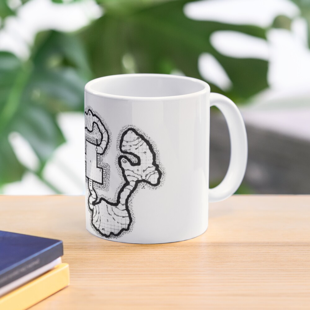 Smuggler's Den Old School Dungeon Map Mug