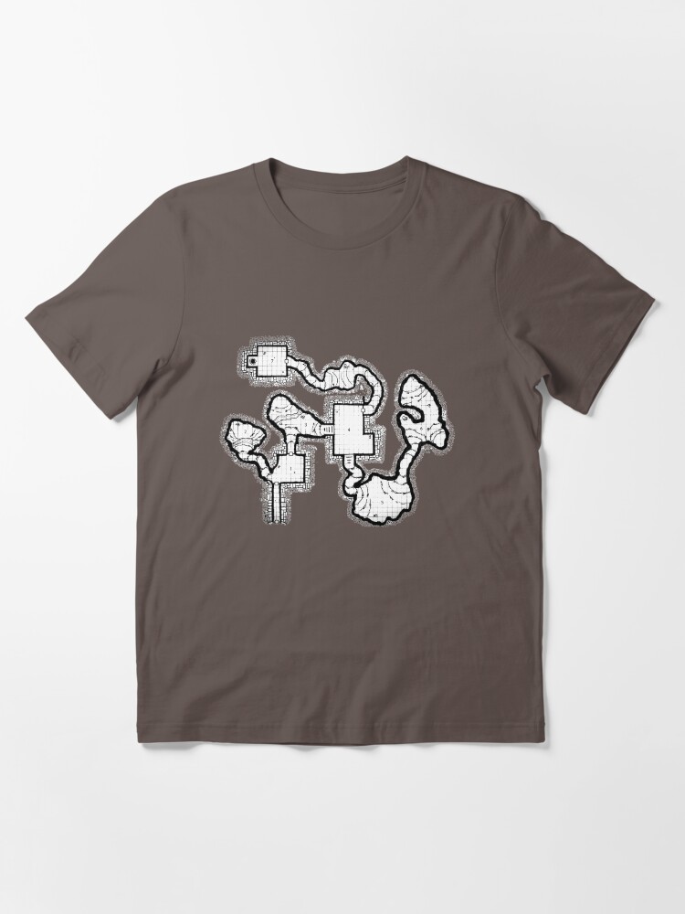 Alternate view of Smuggler's Den Old School Dungeon Map Essential T-Shirt