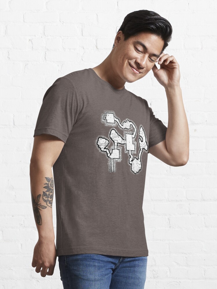 Alternate view of Smuggler's Den Old School Dungeon Map Essential T-Shirt