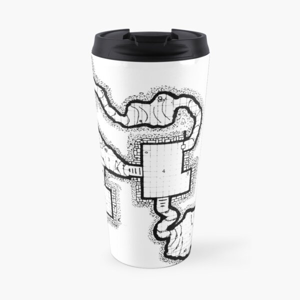 Smuggler's Den Old School Dungeon Map Travel Mug