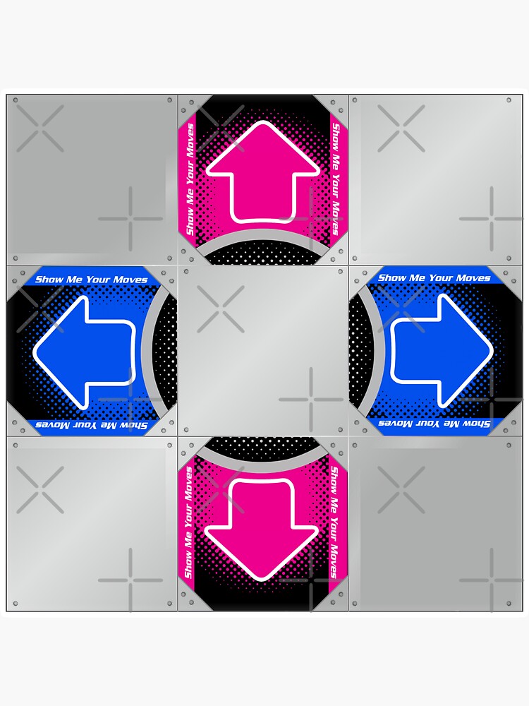 "DDR Pad" Sticker for Sale by Seirogann Redbubble