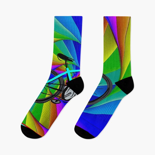 Item preview, AMSTERDAM : Abstract Psychedelic Bicycle Print designed and sold by posterbobs.