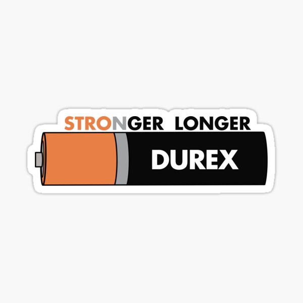 DUREX plus fort plus longtemps Sticker