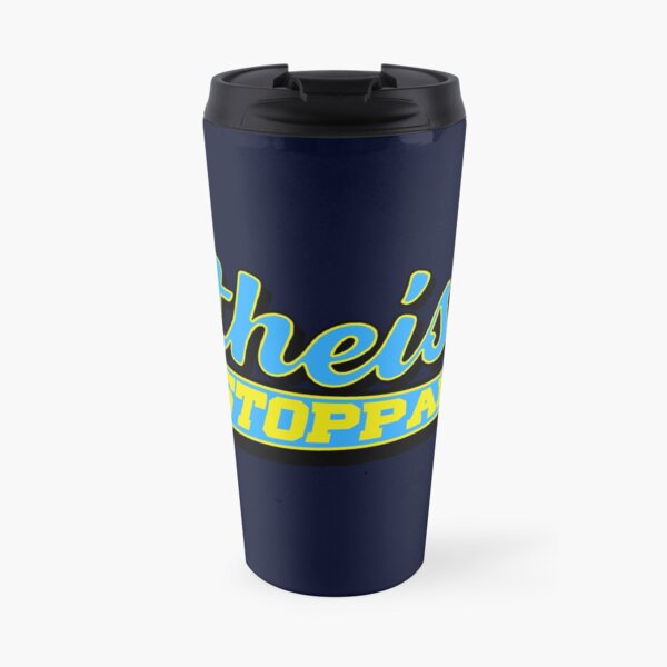 Atheism is Unstoppable Cali College Travel Mug