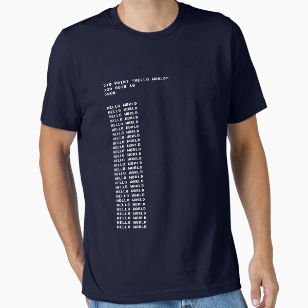 HELLO WORLD - 20 GOTO 10 Essential T-Shirt