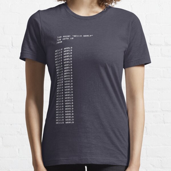 HELLO WORLD - 20 GOTO 10 Essential T-Shirt