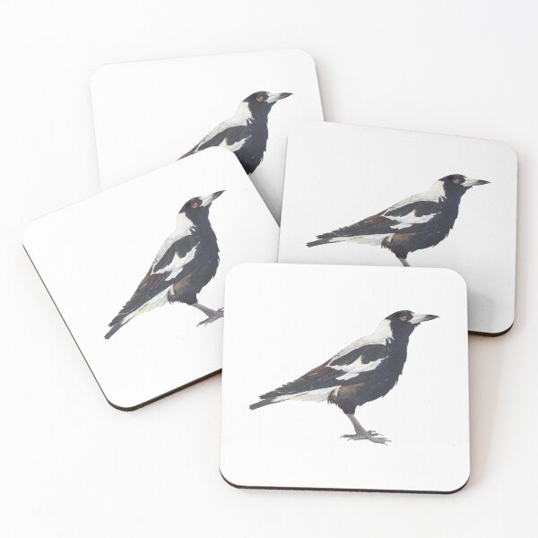 Item preview, Australian Magpie - bird watercolour painting designed and sold by Zoya Makarova.