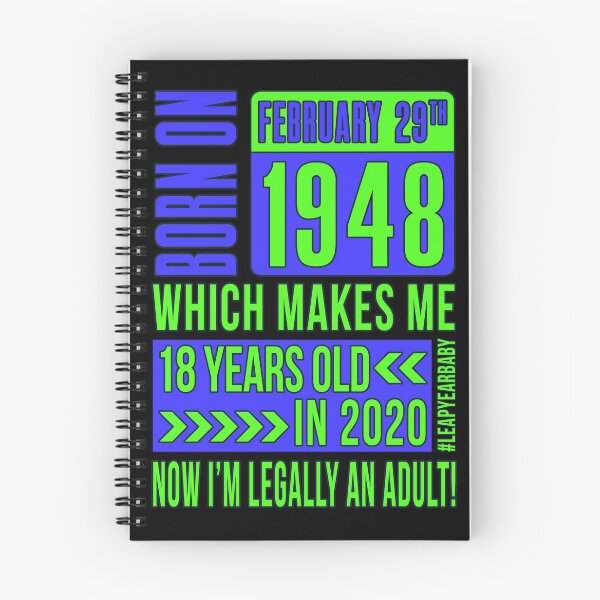 Item preview, 1952 - 52 - 18 Years Old NOW I'M LEGALLY AN ADULT BLUE #leapyearbaby Boys and Mens Funny Leaper Leapling Leap Year Birthday Gifts, Shirts, Tshirts designed and sold by GabiBlaze.
