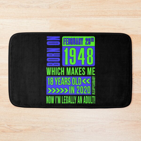 Item preview, 1952 - 52 - 18 Years Old NOW I'M LEGALLY AN ADULT BLUE #leapyearbaby Boys and Mens Funny Leaper Leapling Leap Year Birthday Gifts, Shirts, Tshirts designed and sold by GabiBlaze.