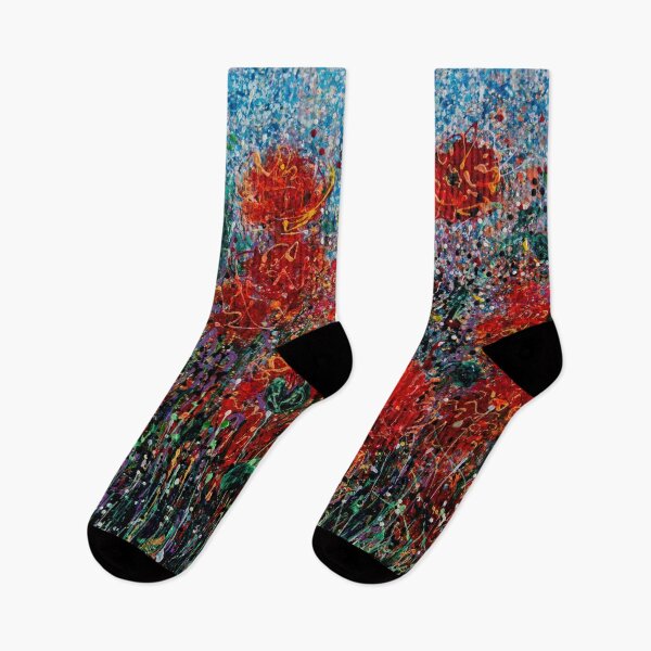 Item preview, Wild Grass and Poppies Pollock Inspiration designed and sold by Rocky Mountain Artistry.