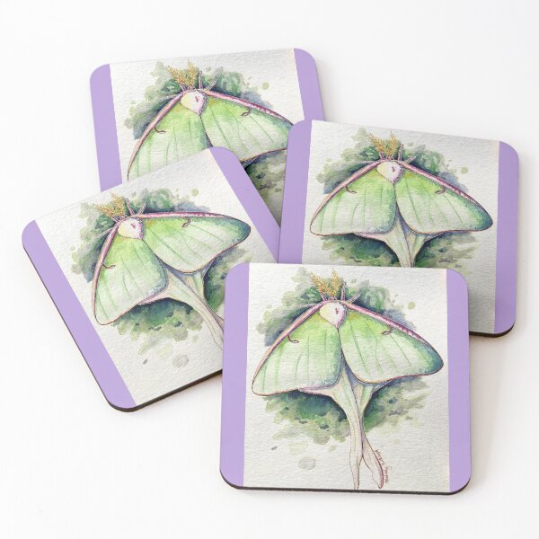 Item preview, Watercolor Luna Moth designed and sold by Kimberly Holbrook Arts.