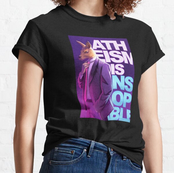 Roo in Suit Atheism-is-Unstoppable logo Classic T-Shirt