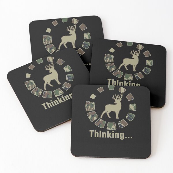 Item preview, Funny Deer Hunting Thinking Camo designed and sold by wilsonellis.