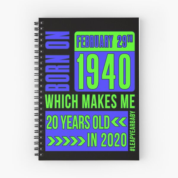 Item preview, 1940 - 40 - 20 Years Old BLUE #leapyearbaby Boys and Mens Funny Leaper Leapling Leap Year Birthday Gifts, Shirts, Tshirts designed and sold by GabiBlaze.