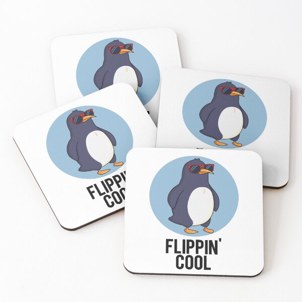 Item preview, Flippin Cool Funny Penguin Puns  designed and sold by punnybone.