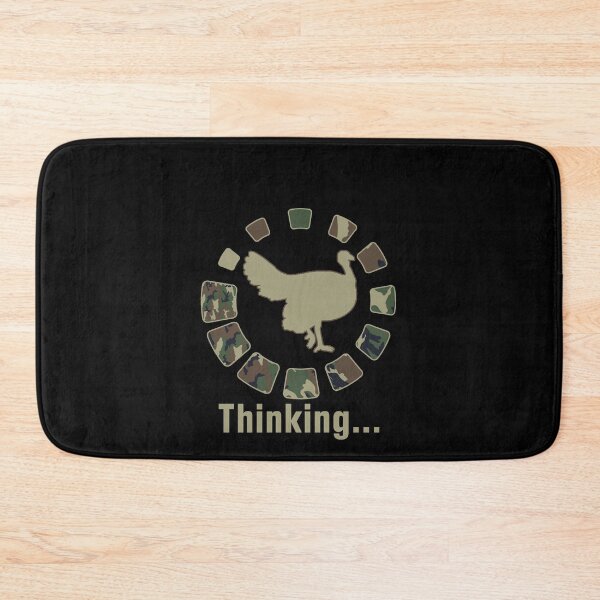 Item preview, Funny Turkey Hunting Thinking Camo designed and sold by wilsonellis.