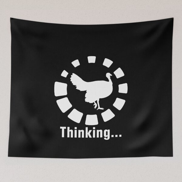 Item preview, Funny Turkey Hunting Thinking designed and sold by wilsonellis.
