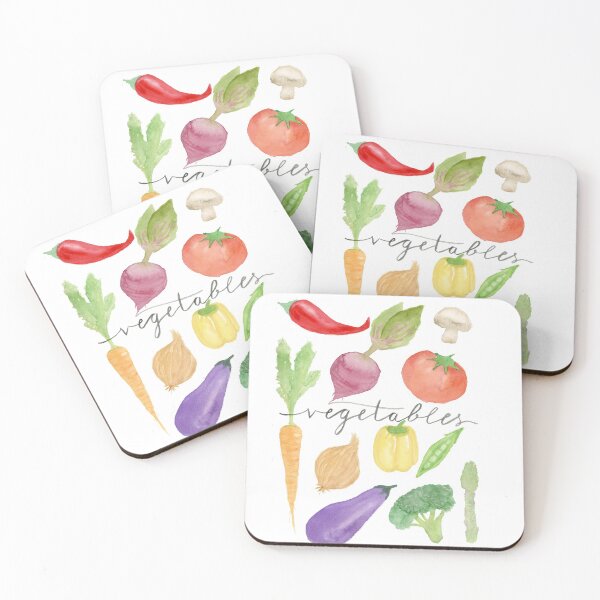 Item preview, vegetables watercolor print designed and sold by emilyrussellart.