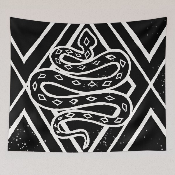 Item preview, Handprinted "Diamondback" Linocut designed and sold by Tigertropic.