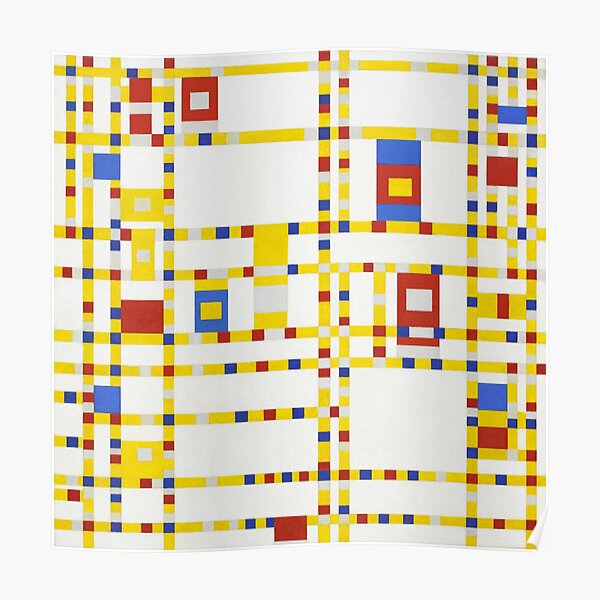 Piet Mondrian-Broadway Boogie Woogie Poster